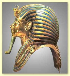 Nemes Crown with Uraeus cobra- King Tut's funerary mask